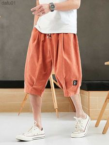 Plus Size Summer Harem Pants Men Short Joggers Chinese Style Calf-Length Casual Baggy Pants Male Capris Trousers 8XL L230520