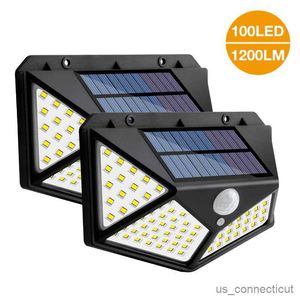 Sensor Lights Outdoor Solar Light Sensor Solar Powered Lantern Wall Lamp Garden Decoration Street Lights R230606