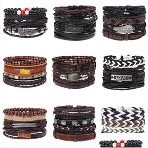 Urok bransolety mtilayer skórzane bransoletka Bransoletka Krzyż Uwierz Kobiet Mens Breyband Bangle Will i Sandy Fahion Jewelry Dr Dh2go