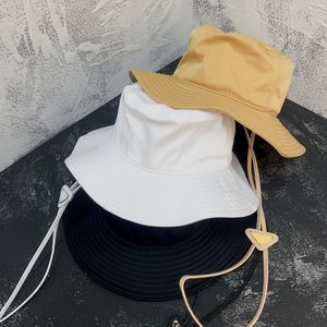 Folding Bucket Designer för kvinnor Solid justerbar Summer Streetwear utomhus Casual Fisherman Hat Kvinnlig skyddbar trendig huvudbonad Kpop