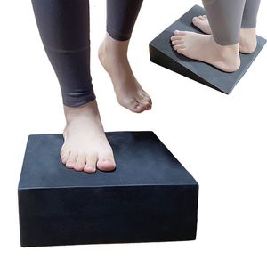 Yoga blockerar kil Yoga Lutande brädet Squat Wedge Eva Yoga Foam Block Calf Extender Foot Stretch Board Calf Training Gym Fitness Accessorie 230605