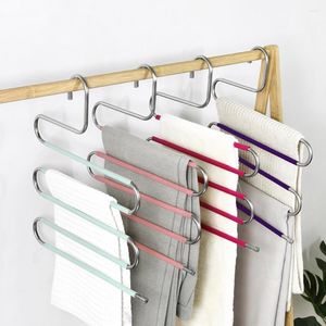 Hangers 60% Drop! Broekrek S-Type Antislip Roestvrijstalen Broek Jeans Sjaal Kledinghanger Voor Garderobe