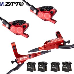 バイクブレーキZTTO MTB油圧ブレーキ4ピストンブレーキキャリパーM840ブレーキパッドディスク160mmセット自転車コンポーネント230606