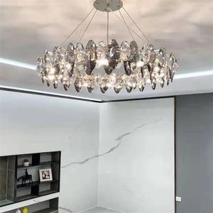 Pendant Lamps Light Luxury Chandelier Crystal Living Room Simple Modern Atmosphere Restaurant 2023 Post-modern Lamp