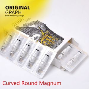 Tattoo Needles 20PCS Premium Tattoo Needle Cartridges - Curved Round Magnum 5/7/9/11/13/15/17/19/21/23/25/27RM 230606