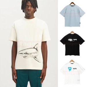 Moda Erkek T Gömlek Rahat Kısa Kollu Mektup Baskı Üstleri Erkek Kadın Hip Hop Tees Erkek Giyim Boyutu S-XL