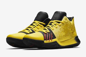 2023 Kyries 3 Bruce Lee Men Basketball Shoe High quality Tour Yellow Pure Platinum Fire and Water Mens Women Sports Shoes With Box Size US4-US12