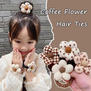 Other Coffee Color Flower Hair Ties Cute Hair Rope Girls Kids Holders Hair Bands Hair Accessories