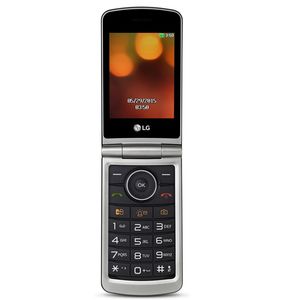 Celulares recondicionados originais LG LG-G360 GSM 2G Dual SIM Flip Phone com caixa de varejo