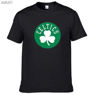 2021 herrarnas sommar-t-shirt euro-amerikansk stil bomulls kort ärm Celtics-team tryckt t-shirt harajuku l230520