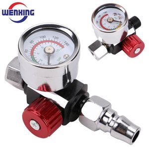 Spraypistolen WENXING High Quality Spray Paint Gun Air Regulator Gauge & Adapter Pneumatic Spray Gun Accessories