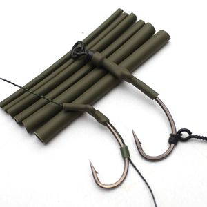 Akcesoria rybackie 30pcs Matte silikonowa silikonowa rurka rurka rurka kurcząca się do Ronnie Rigs Hair Terminal Tackle 230606