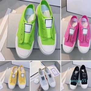 2023-Top Quality Casual Shoes Designer Women Flat Canvas Sneakers Low Top Fashion Shoe Candy Color Comfort Retro Sneaker