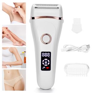 Epilator USB Rechargeable Women Painless Electric Beard Hair Removal Womens Shaving Machines Portable Female Trimmer LCD 230606
