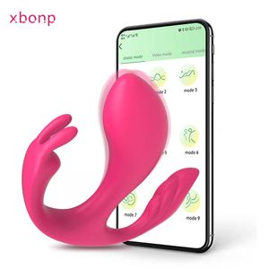 3 в 1 Bluetooth App Control Vibrator Женский стимулятор клитора G Spot Dildo Anal Plug Sex Toy для женщин Пара товаров для взрослых