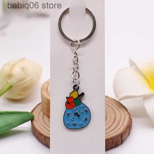 Keychains Metal Keychain Cartoon Little Prince Sesame Street Bear T230607