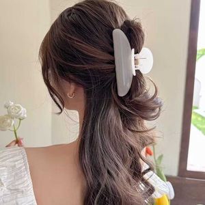 Grampos de cabelo barrettes 2023 novas mulheres doce resina grande caranguejo clipe moda geléia garra tubarão para meninas acessórios headwear z0607