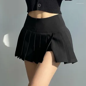 Etek kadın etek sarma kısa dar kıyafetler Chorts Pleated Pleated Gece Kulübü Kıyafet Seksi Mini Gyaru Pantolon Kadın Traend