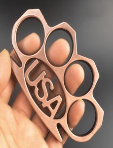 Metal Forte EUA Brass Knuckles Creative Pattern Knuckle Duster Finger Tiger Fist Clasp Four Self Defense Fist Ring Hand Hand EDC Tool6564620