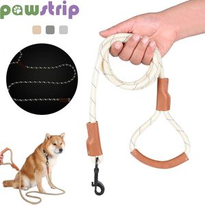 Dog Collars Leash Adjustable Nylon Pet Collar Training For Medium Large Dogs Reflective Durable Rope Belt Accessories