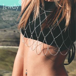 Other Fashion Accessories Collares Collier Bikini Body Chain Harness Bohemian Jewelry Sexy Breast Bra Maxi Necklace Women Accessories Bijoux Femme 230607