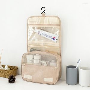 Storage Bags Portable Cosmetic Underwear Bag Bathroom Hanging Hooks Toiletry Organizer Waterproof Makeup Bra Pouch Travel Accessories