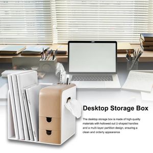 Storage Bags Desk Organizer Sundries Box Home Supply Keep Tidy Multi-layer Partition Staying Orderly Private Drawer Desktop Book File