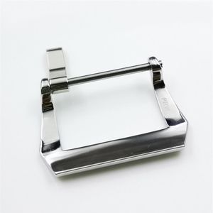 22 mm högkvalitativ PAM OEM -stift spänne silver stål prvi skruv tang spänne för pam gummiläder klockband band243y