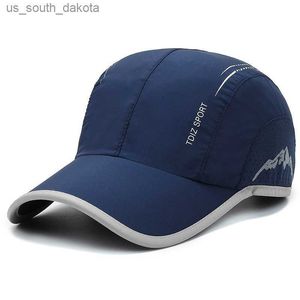 Berretto da baseball Quick Dry da uomo di marca Sport all'aria aperta estivo Sottile traspirante Lettera Snapback Caps per donna Unisex Bone Gorras L230523