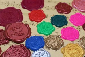 Craft Customized design WAX SEAL STICKER Gift Sealing Wax Tags/Custom security stickers wedding envelop invitation gift custom logo