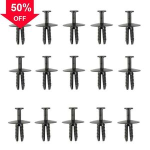 New 200pcs Durable Push Fit Plastic Rivet Pin Clip Bumpers Interior Trim Panel Fascia for BMW 3.5.7 Series General Car Accessories