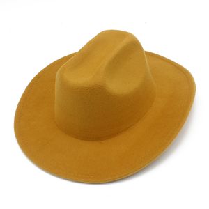 Western Cowboy Fedoras Kadın Erkekler Fedora Şapkası Şapkalar Sonbahar Kış Caz Top Cap Vintage Caps Trilby Noel Partisi Hediye 10 Molors