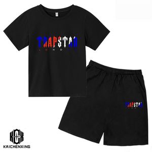 Комплекты одежды Trapstar Детская одежда для футболки для футболки наборы Harajuku Tops Tee Funny Hip Hop Cort