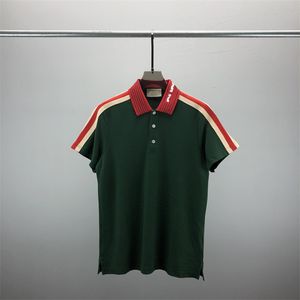 2 Yeni Moda Londra İngiltere Polos Gömlek Erkek Tasarımcıları Polo Gömlek Yüksek Sokak Nakış Baskı Tişörtleri Erkekler Yaz Pamuklu Günlük Tişörtler #1171