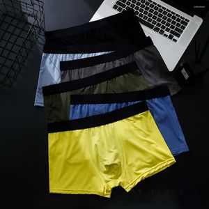 Underpants Mens Boys Boxer Briefs Breathable Modal Male Casual Boxershorts Soft Bulge Pouch Panties Comfort Fit Underwear Panty