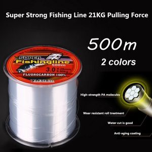 Pesca linha trançada Super Forte Nylon Não Fluorocarbono Equipamento NonLinen Multifilamento 100200500M 230607