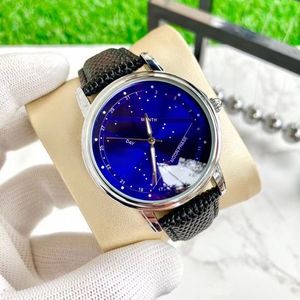 남성 패션 가죽 스트랩 손목 시계 디자이너 석영-바터리 시계 40mm 시계 Montre de Luxe Gifts