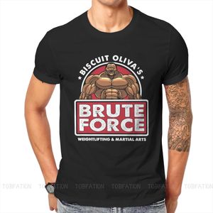 Camisetas de hombre Biscuit Oliva Brute Force est Camisetas Grappler Baki Hanma Yujiro Dou Manga Hombres Harajuku Tela Streetwear Camiseta Cuello redondo 230607