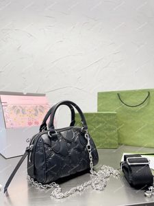 Borsa di marca boutique, borsa a tracolla da donna, borsa a tracolla firmata borsa a cuscino in rilievo con catena in metallo con fibbia in oro attaccata staccabile