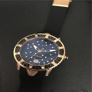 2016 New Arrival Top Luxury for Women Mechanical Watch 자동 고무 손목 시계 0222437