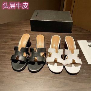 Oasis Slippers High Heels Designer 7a Handmade sheepskin sewing Fashion Leather sheepskinNPCV