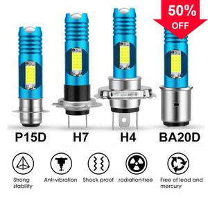 Nieuwe H4 H7 BA20D P15D LED Auto Koplamp Motorfiets Hoofd Lichten Hoge Helderheid Sterke Stabiliteit Vervanging Lamp