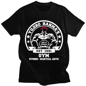 T-shirty męskie Baki The Grappler krótkie anime Cool Hanma Yujiro T-shirt mężczyzn Mężczyźni bawełny harajuku swobodne ubrania w stylu ulicznym TEES 230607