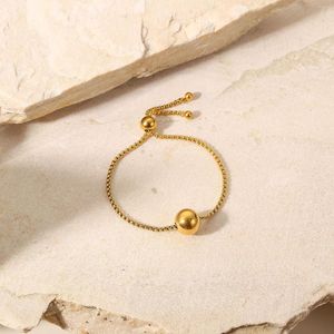 Ссылка браслетов Ball Box Chain Traving Fashion Creative Bracelet из нержавеющей стали INS Style Женская ручная одежда для мужчины для мужчины