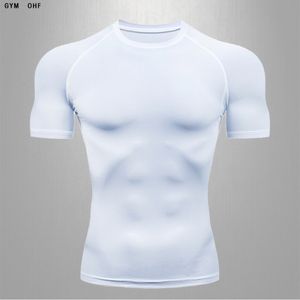 Erkek Tişörtler Erkekler MMA Rashguard Eğitim Çalışma Gym Sıkıştırma Hızlı Kuru Giysiler Jogging T-Shirt Açık Kamp Taekwondo Spor Salonu Track 230607