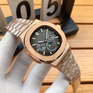 Mens Watch Designer Mechanical Watches High Quality 40mm Nautilus Boutique Steel Strap Designer Watches for Men Wholesale Watch Gift Baida015