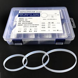 Repair Tools & Kits total 49pcs White Gasket For Front Glass 16-40mm Dia High 1 7 Thick 0 4mm Watch Parts306H