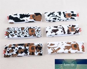 All-match Cows Pattern Exercise Hair Band Winter Warm Headband Cows Pattern Printed Outdoor Leisure Headband