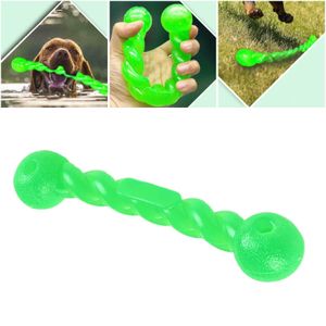 Pet Dog Training Interactive Toy Pet Funny Molar Stick Strong gummi Hållbara tänder Ren leksak långstorlek tugga leksak för Meduim Large