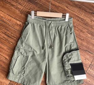 Mens shorts Stones Island designers Cargo Pants Badge Patches summer Sweatpants Sports Trouser big Pocket overalls zippper gym